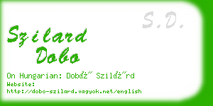 szilard dobo business card